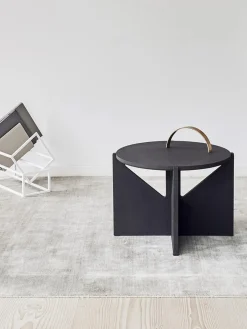 Mesa de centro redonda de roble Future