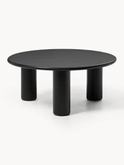 Mesa de centro redonda de madera de roble Didi