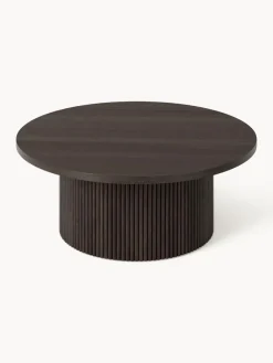 Mesa de centro redonda de madera Nele