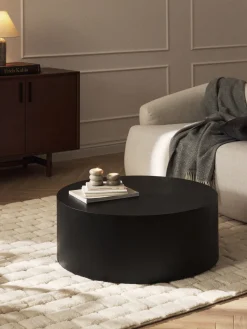 Mesa de centro redonda de madera Dan