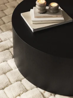 Mesa de centro redonda de madera Dan