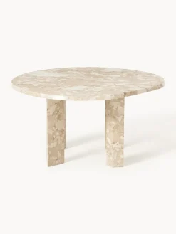 Mesa de centro redonda de mármol Taula