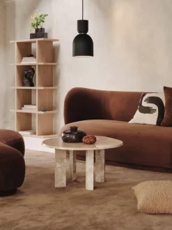 Mesa de centro redonda de mármol Taula