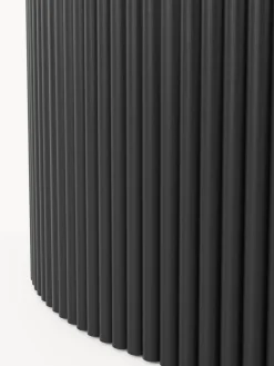 Mesa de centro redonda de madera con espacio de almacenamiento Nele