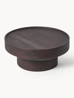 Mesa de centro redonda de madera de mango Benno