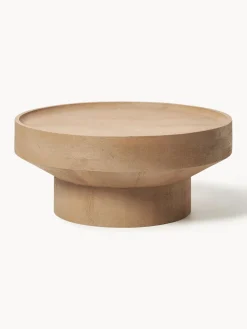 Mesa de centro redonda de madera de mango Benno