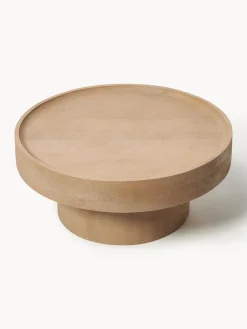 Mesa de centro redonda de madera de mango Benno