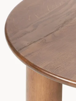 Mesa de centro redonda de madera de roble Didi