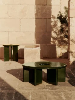 Mesa de centro redonda de hormigón Deya