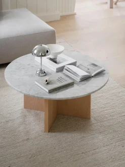 Mesa de centro redonda de mármol Brooksville