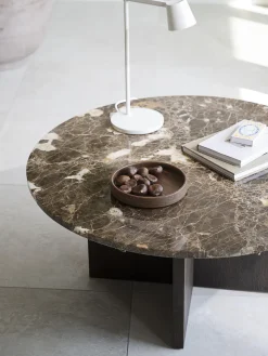 Mesa de centro redonda de mármol Brooksville