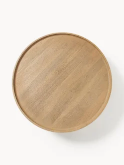 Mesa de centro redonda XL de madera de mango Benno