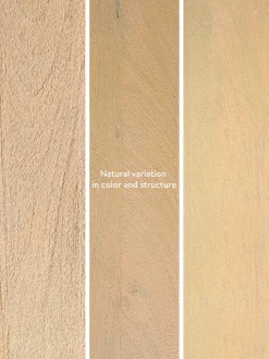 Mesa de centro redonda XL de madera de mango Benno