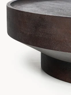 Mesa de centro redonda XL de madera de mango Benno