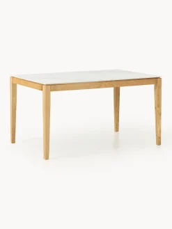 Mesa de comedor con tablero en aspecto mármol Jackson, tamaños diferentes