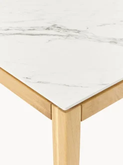 Mesa de comedor con tablero en aspecto mármol Jackson, tamaños diferentes