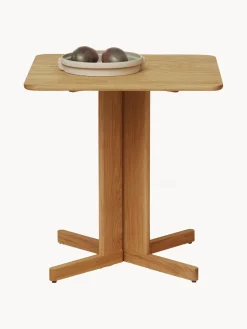 Mesa de comedor de madera de roble Quatrefoil, 68 x 68 cm