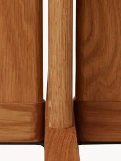 Mesa de comedor de madera de roble Quatrefoil, 68 x 68 cm