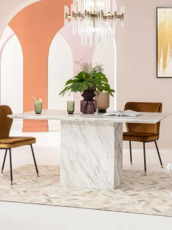 Mesa de comedor de mármol Artistico, 160 x 90 cm
