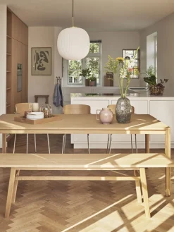 Mesa de comedor de roble Acorn, 140 x 80 cm