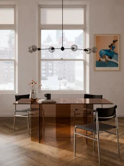 Mesa de comedor de vidrio Anouk, tamaños diferentes