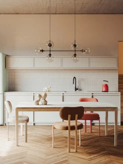 Mesa de comedor en look mármol Jackson, tamaños diferentes