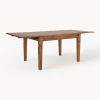 Mesa de comedor extensible de madera de acacia Chateaux, 120 - 200 X 90 cm