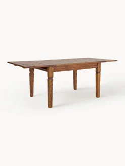 Mesa de comedor extensible de madera de acacia Chateaux, 120 - 200 X 90 cm