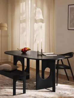 Mesa de comedor ovalada Apollo, tamaños diferentes