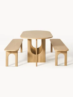 Mesa de comedor ovalada Apollo, tamaños diferentes