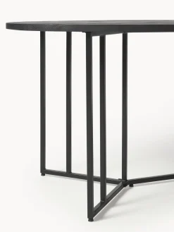 Mesa de comedor ovalada de madera de mango Luca, tamaños diferentes