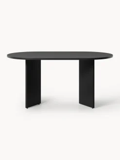 Mesa de comedor ovalada de madera Toni, 200 x 90 cm