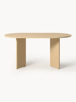 Mesa de comedor ovalada de madera Toni, tamaños diferentes