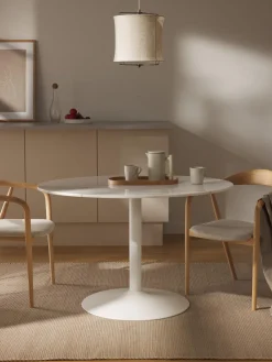 Mesa de comedor ovalada de mármol Miley, tamaños diferentes