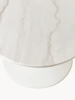 Mesa de comedor ovalada de mármol Miley, tamaños diferentes