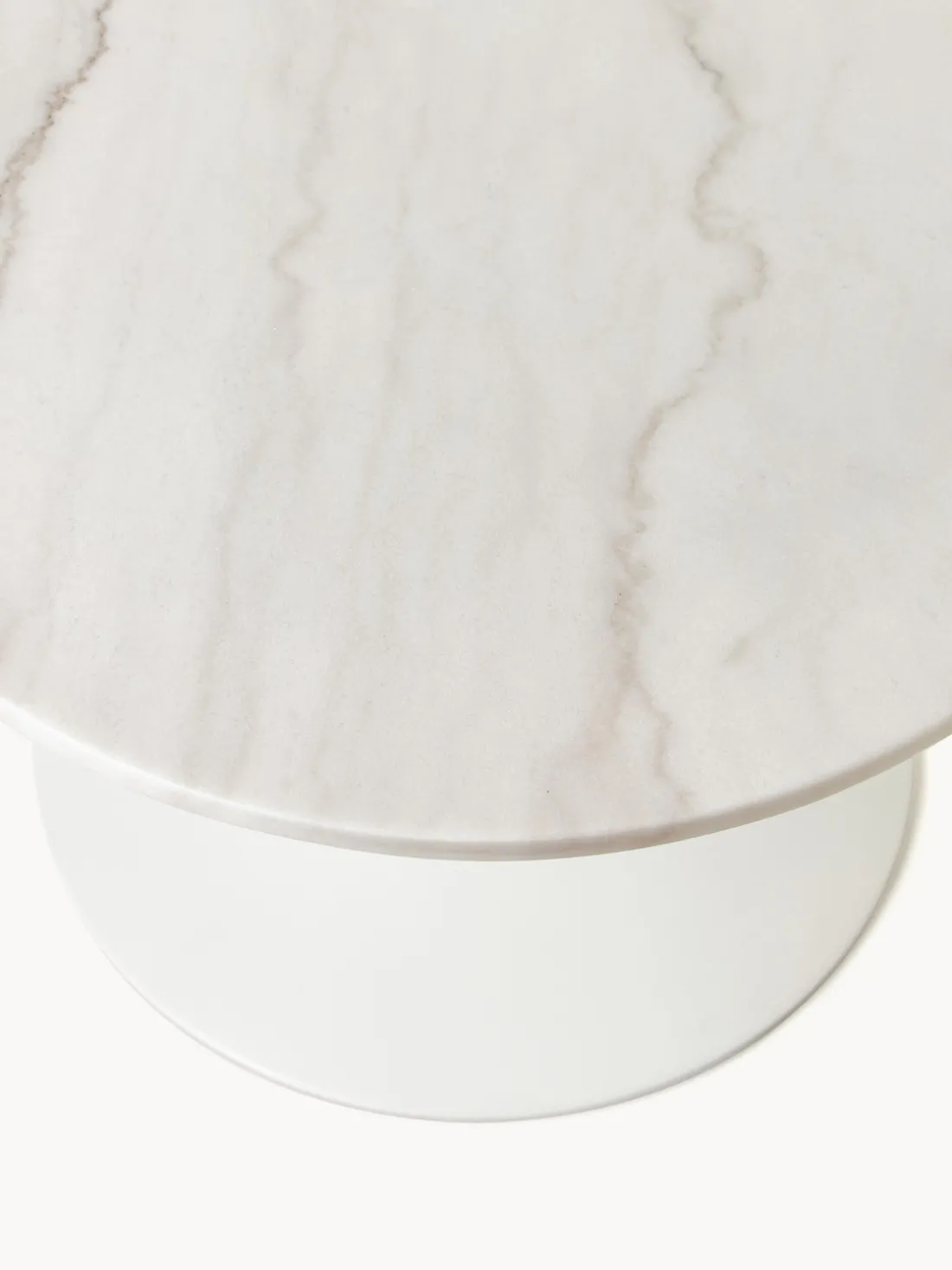 Mesa de comedor ovalada de mármol Miley, tamaños diferentes