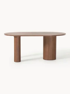 Mesa de comedor ovalada de roble Dunia, tamaños diferentes