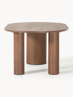 Mesa de comedor ovalada de roble Dunia, tamaños diferentes