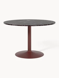 Mesa de comedor ovalada de mármol Miley, tamaños diferentes