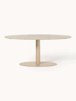 Mesa de comedor ovalada de mármol Miley, tamaños diferentes