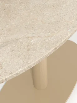 Mesa de comedor ovalada de mármol Miley, tamaños diferentes