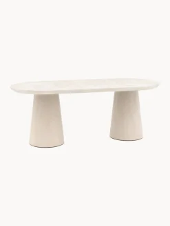 Mesa de comedor ovalada Pedra, 200 x 90 cm