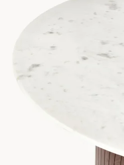 Mesa de comedor redonda con tablero de mármol Nelly, tamaños diferentes