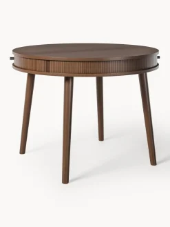 Mesa de comedor redonda con espacio de almacenamiento Calary, tamaños diferentes