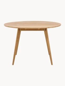 Mesa de comedor redonda de roble Yumi, Ø 115 cm