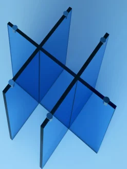 Mesa de comedor redonda de vidrio Anouk, tamaños diferentes