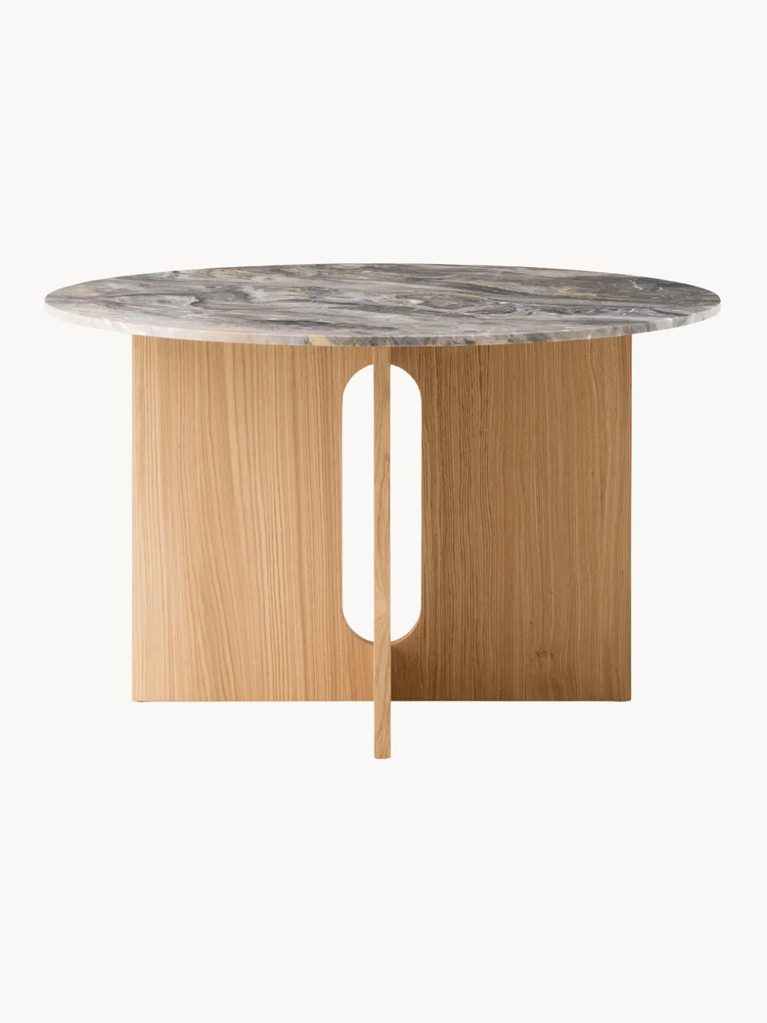 Mesa de comedor redonda de mármol Androgyne, Ø 120 cm