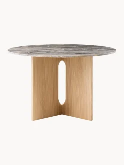 Mesa de comedor redonda de mármol Androgyne, Ø 120 cm