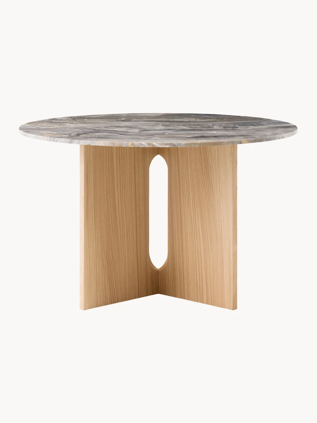 Mesa de comedor redonda de mármol Androgyne, Ø 120 cm