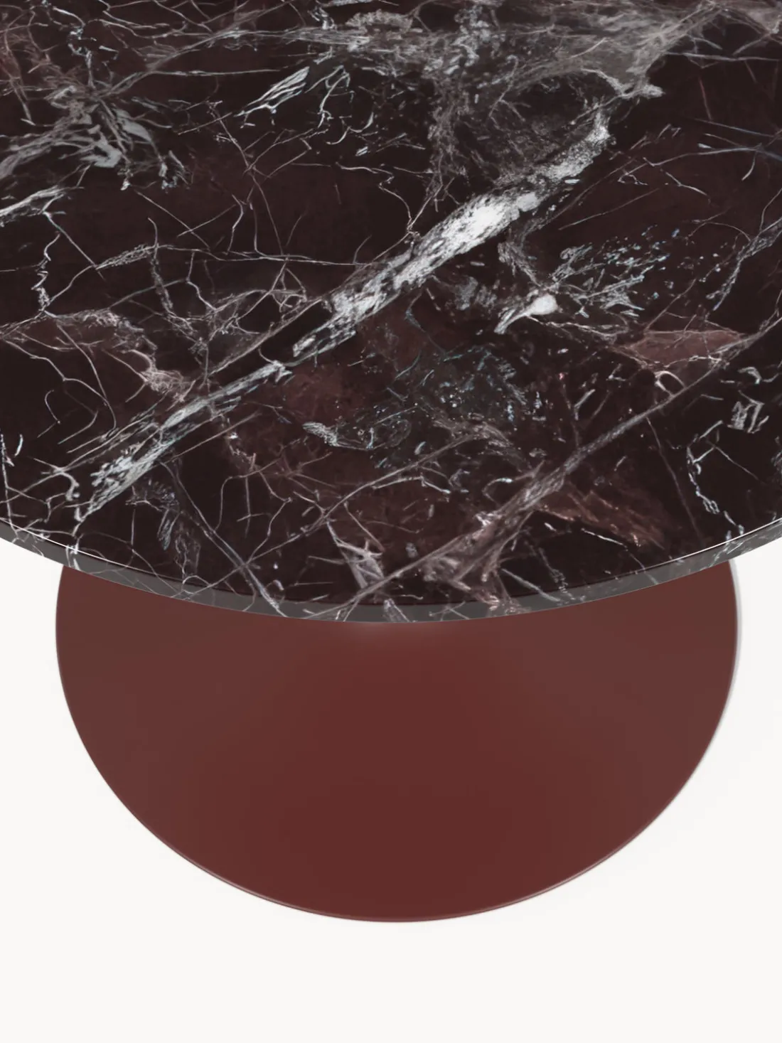 Mesa de comedor redonda de mármol Miley, tamaños diferentes